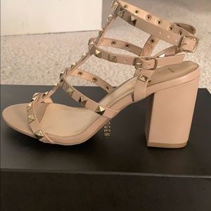 Nude studded heels (Lulu's) SIZE 8.5